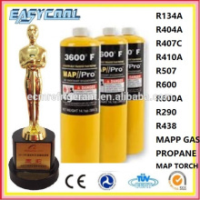 EN12205 14.1oz mapp gas can, small propane gas cylinder, 1L butane gas tank